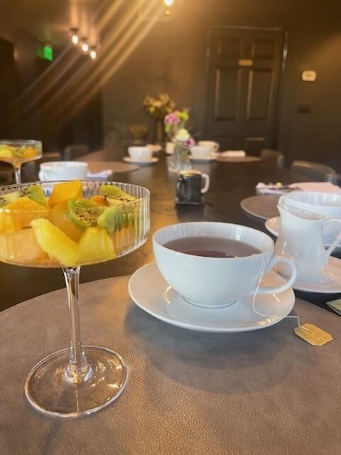 Delicious fresh fruit with breakfast. The chef accommodated my special dietary needs.