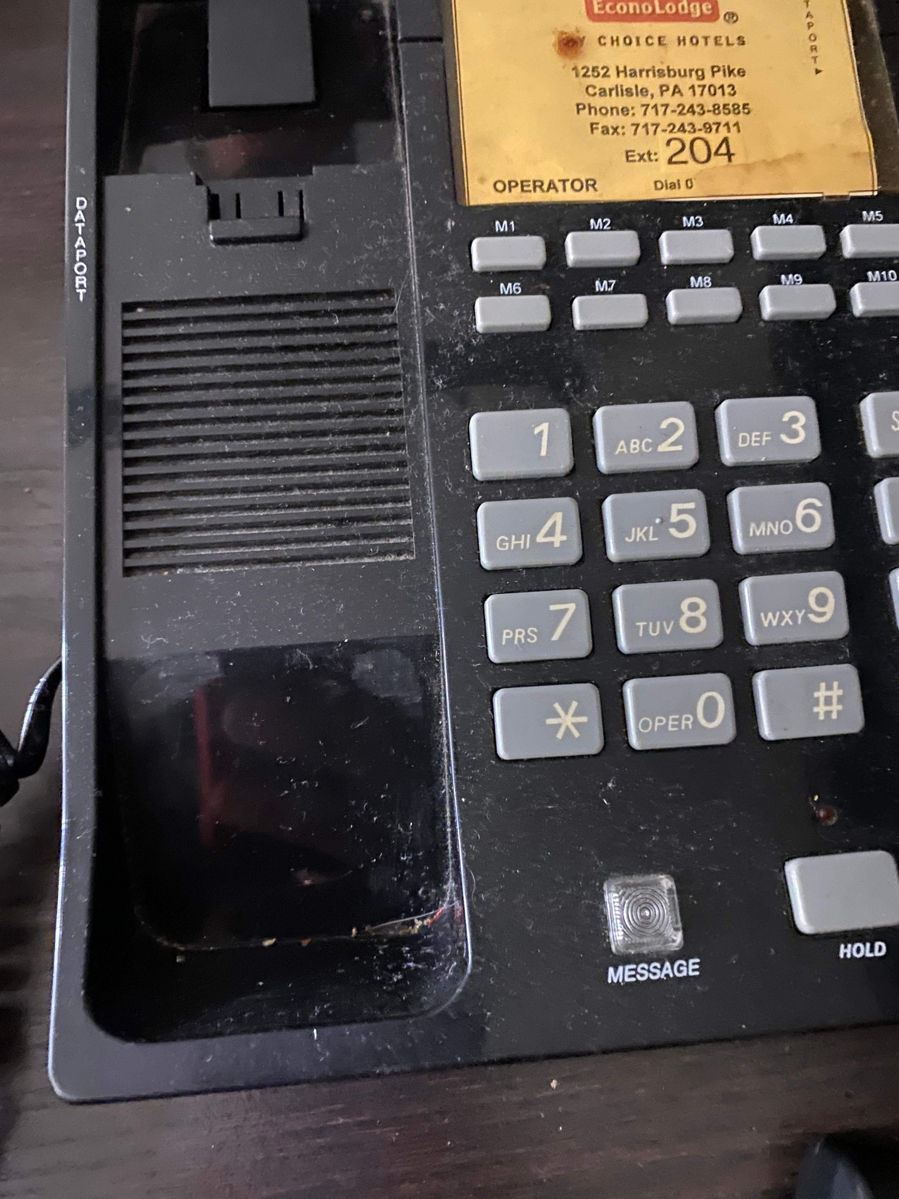 Dirty old room phone not hooked up