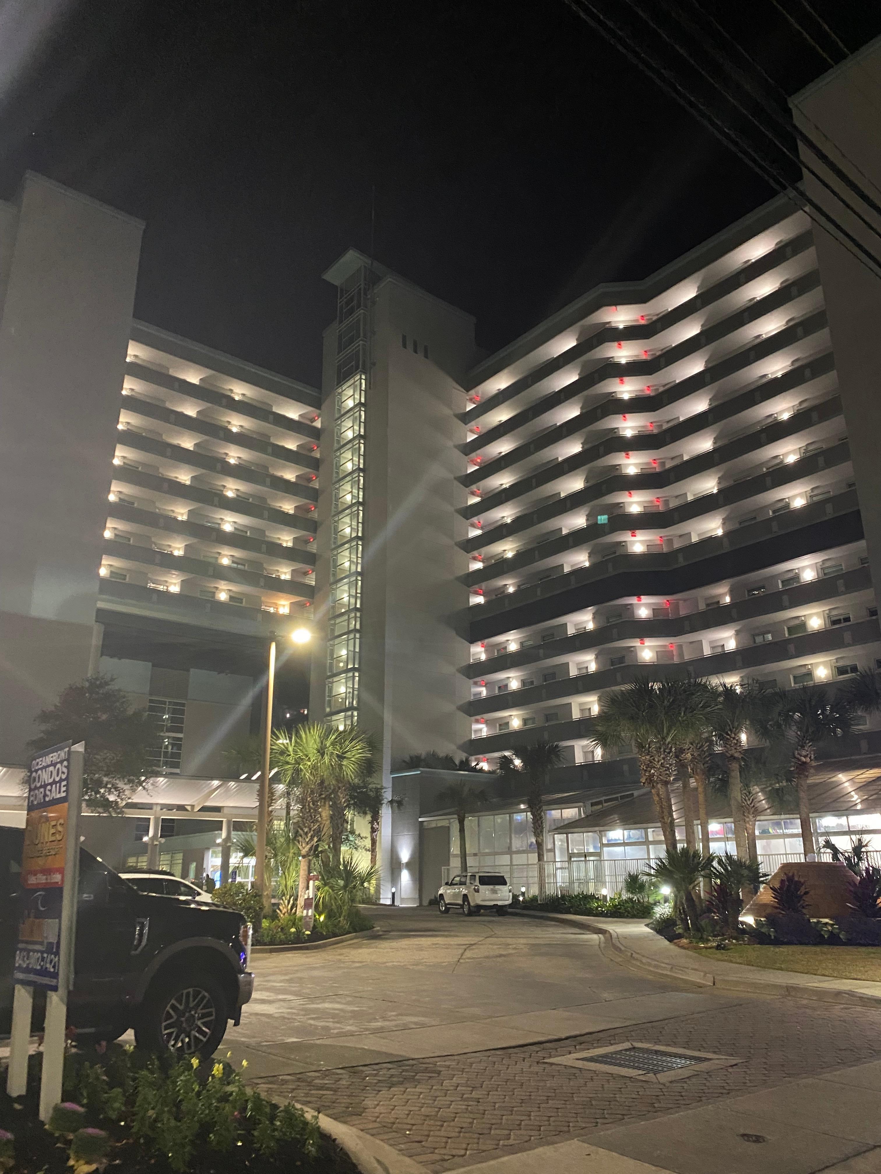 Front of the buildings 