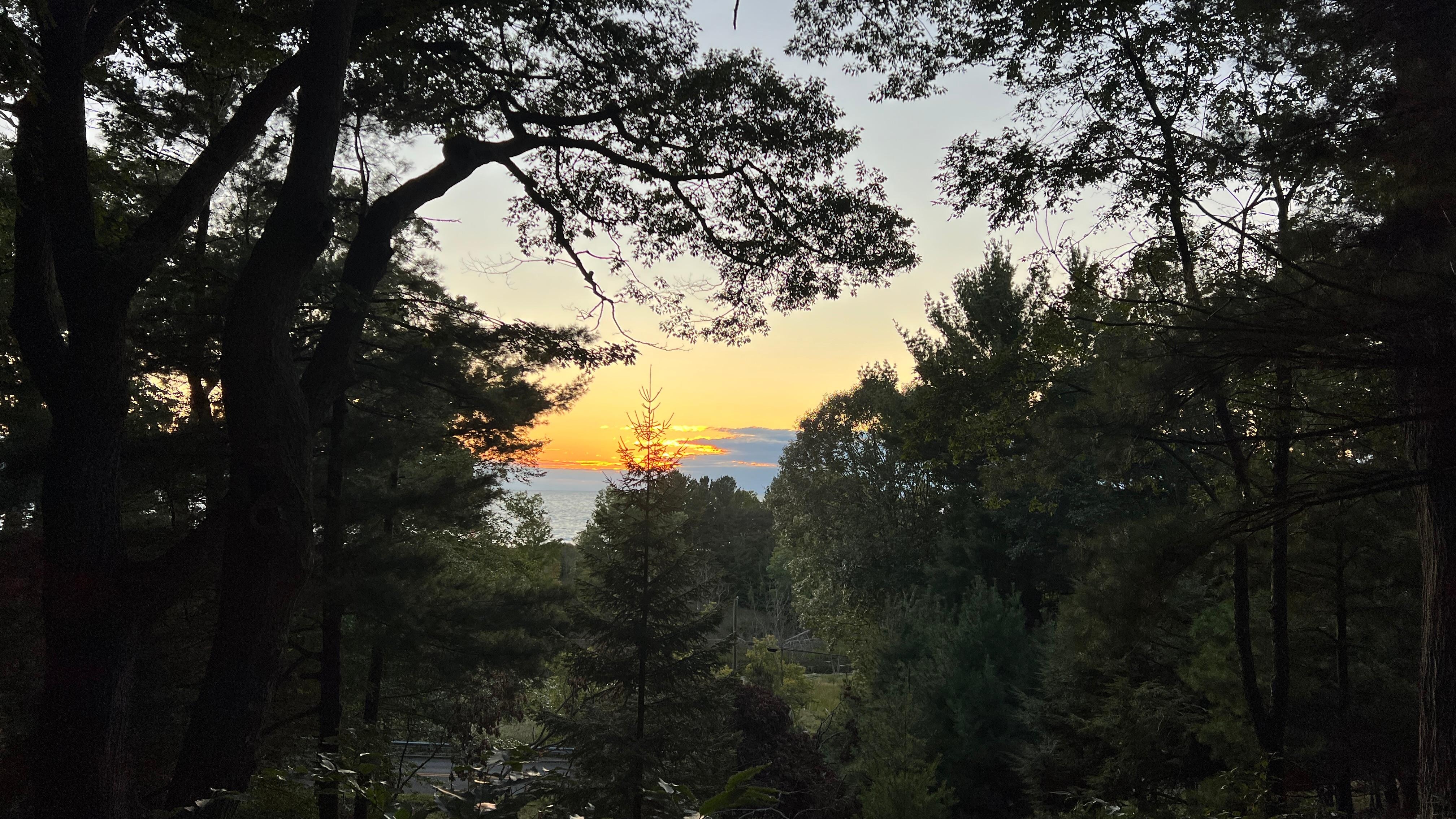 Sunset from the deck