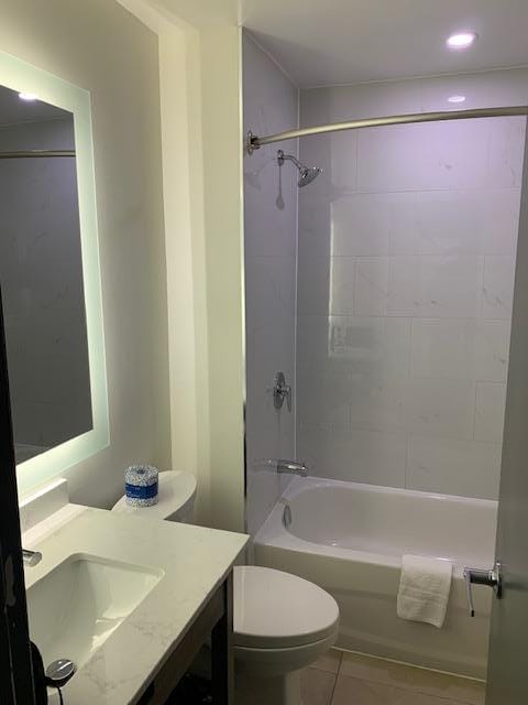 Clean and updated washroom