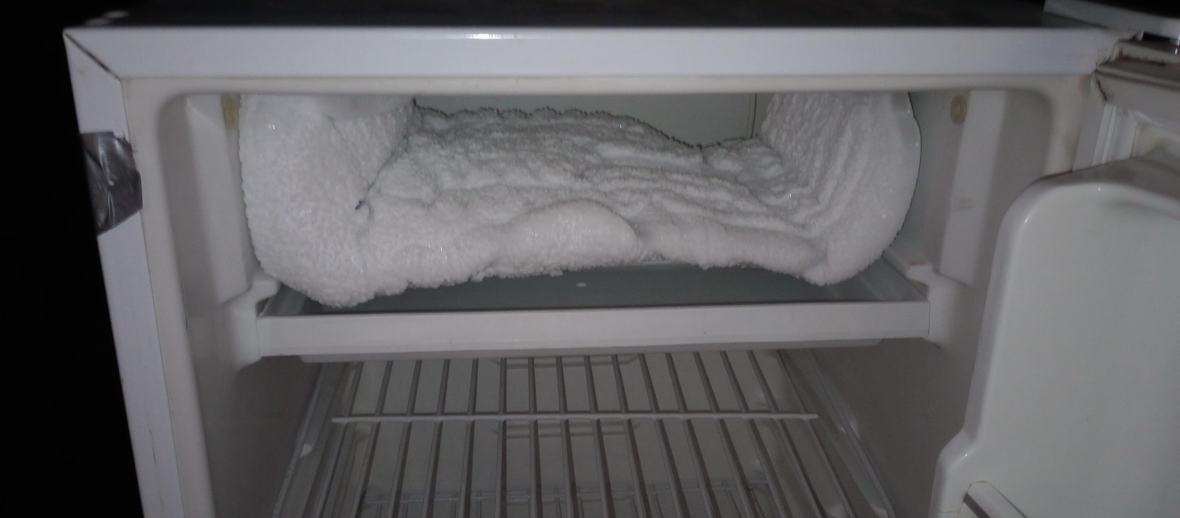 Fridge iced over
