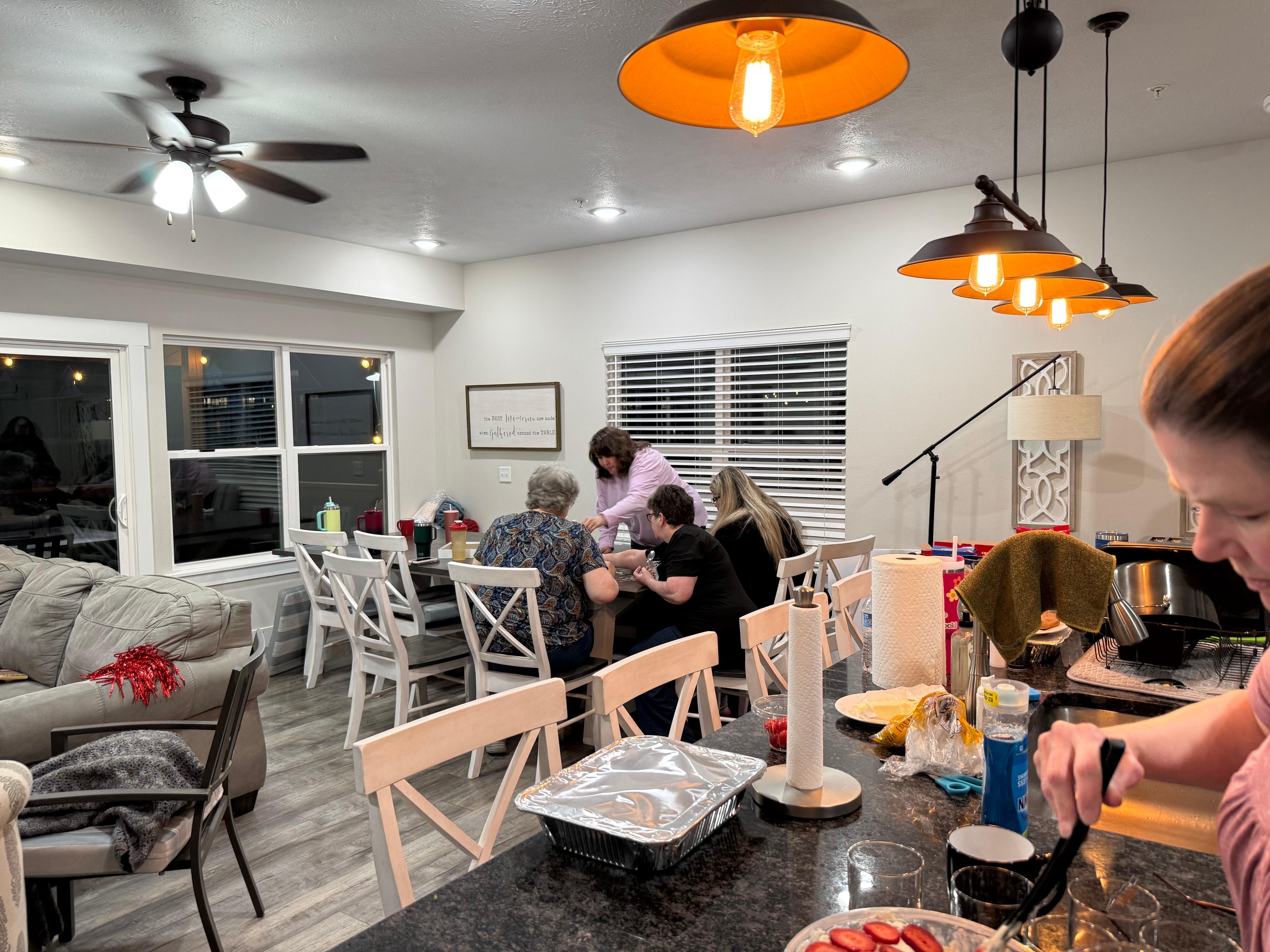 Food preparation keeps you right with your group.