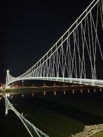 Pedestrian bridge nearby