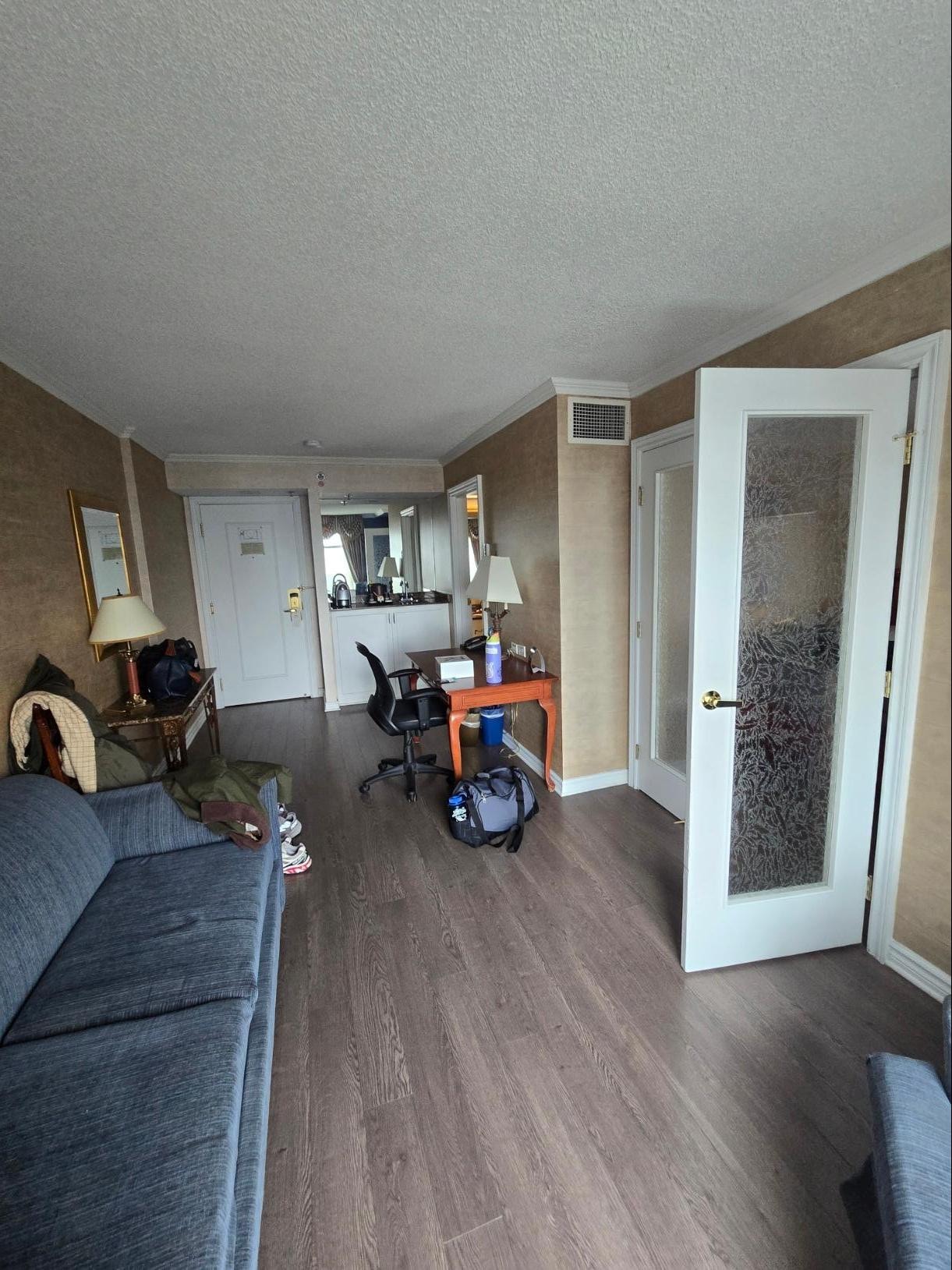 sitting room. That couch was super uncomfortable.