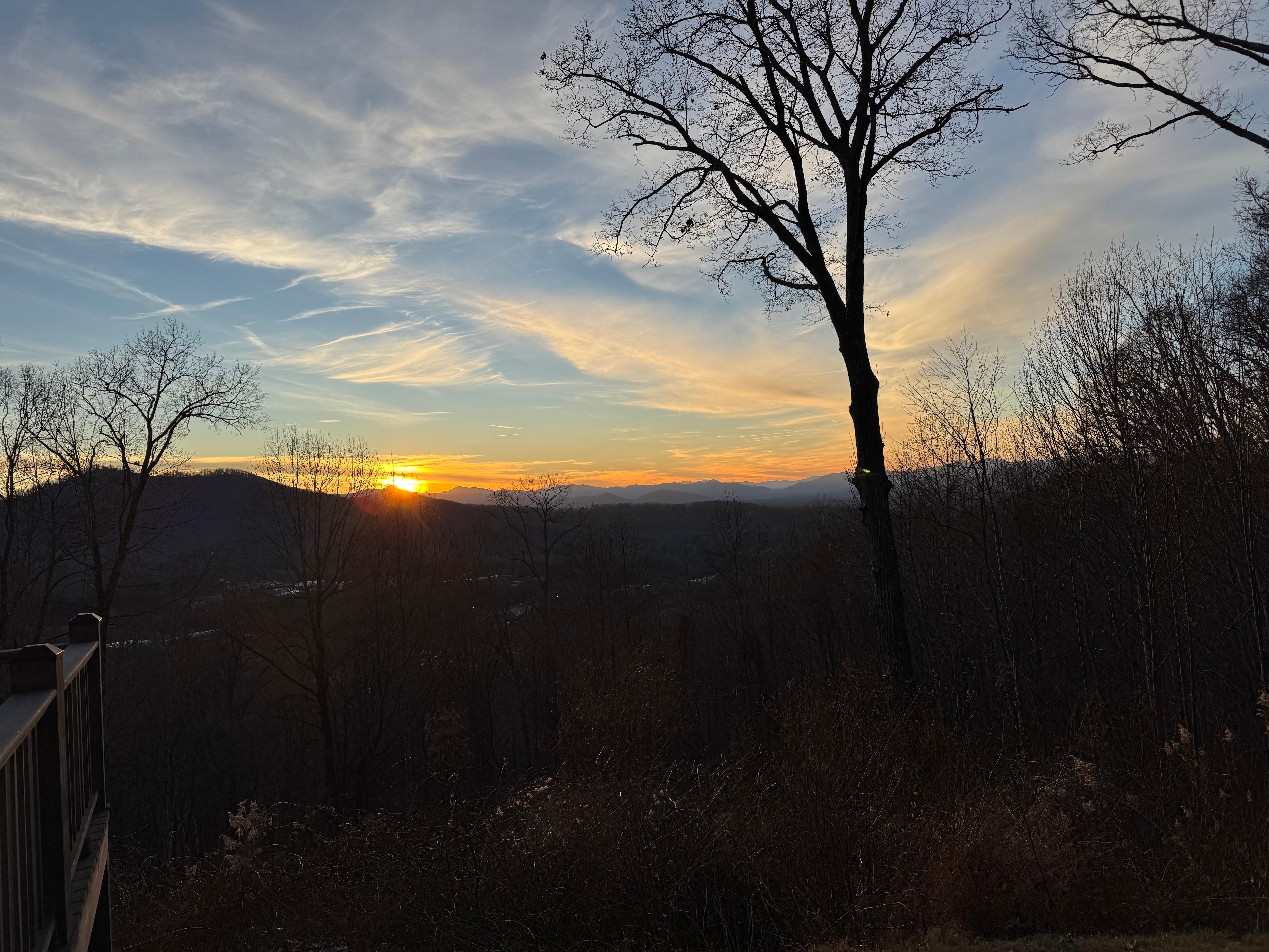 View from back deck was very similar to Master bathroom: breathtaking!