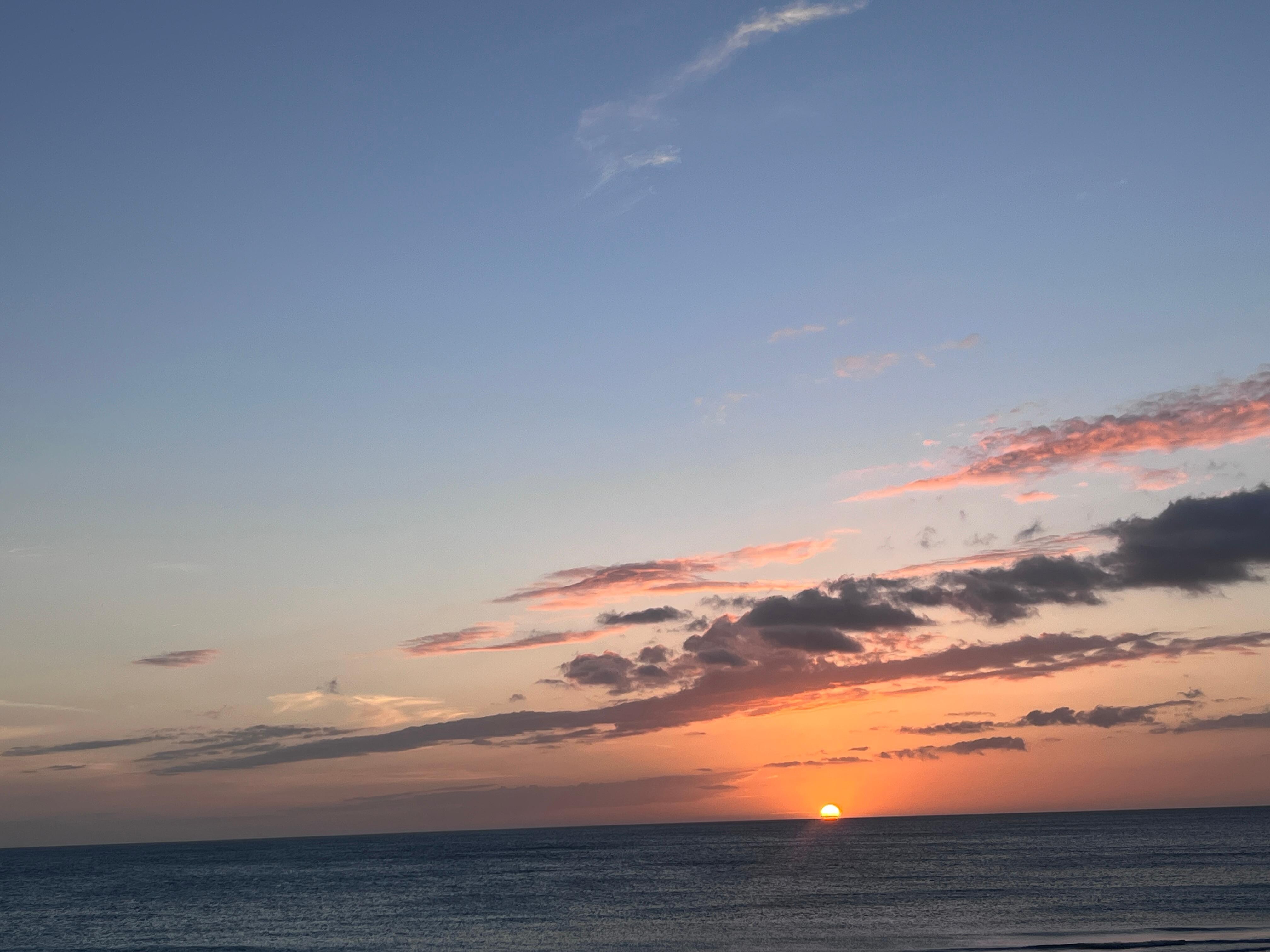 Sunset from the balcony