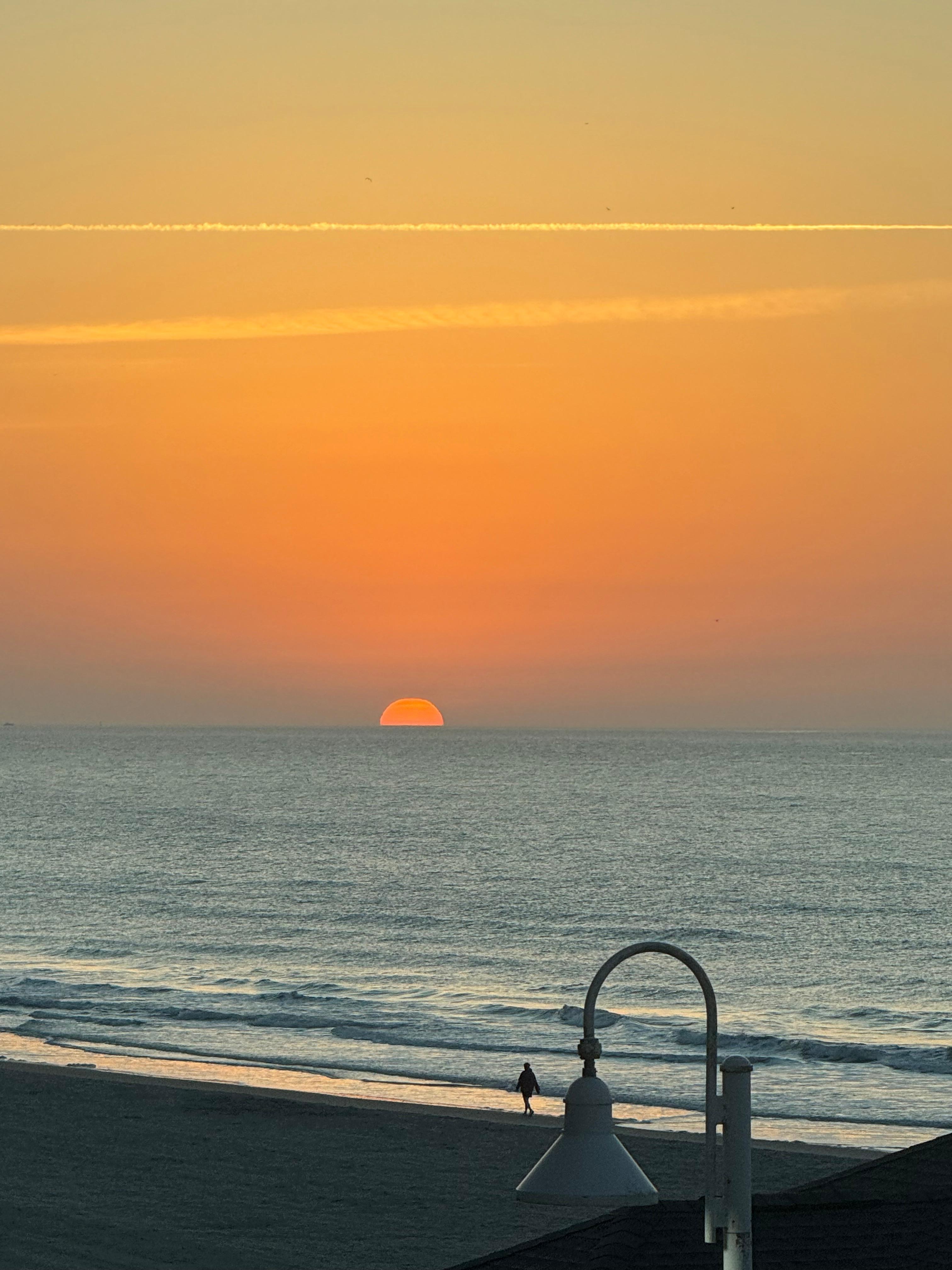 Sunrise out on the balcony 