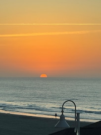 Sunrise out on the balcony
