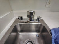 Kitchen sink looks like mold growing from it