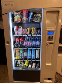 Food and drinks available to buy from the lobby.