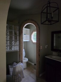 No lighting in bathroom