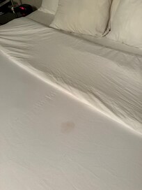 Stain on top sheet