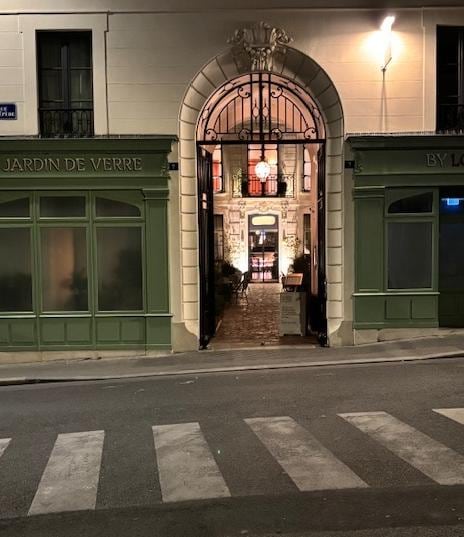 From the street, you can't see how beautiful this hotel is. 