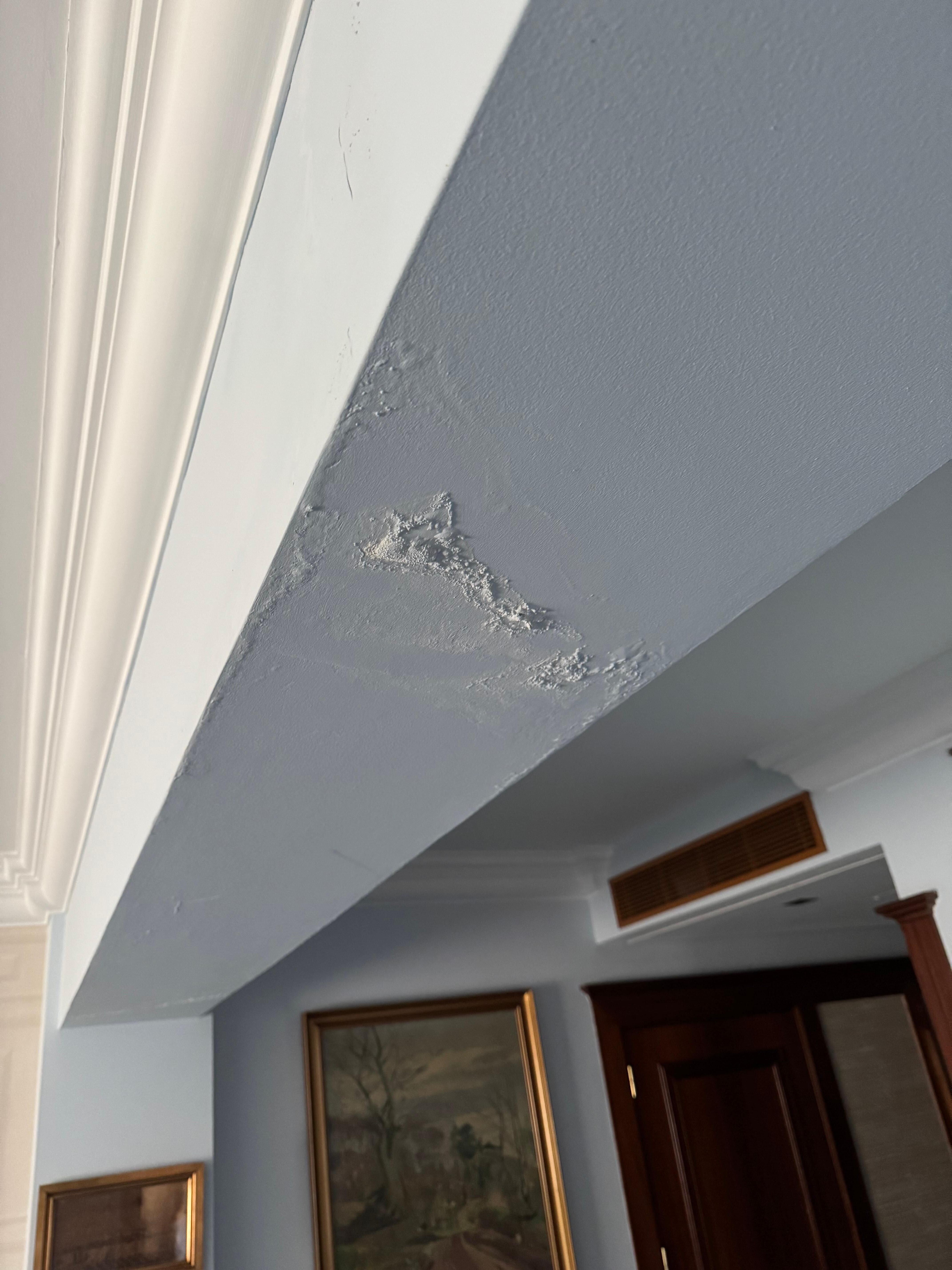 Water damage on ceilings 