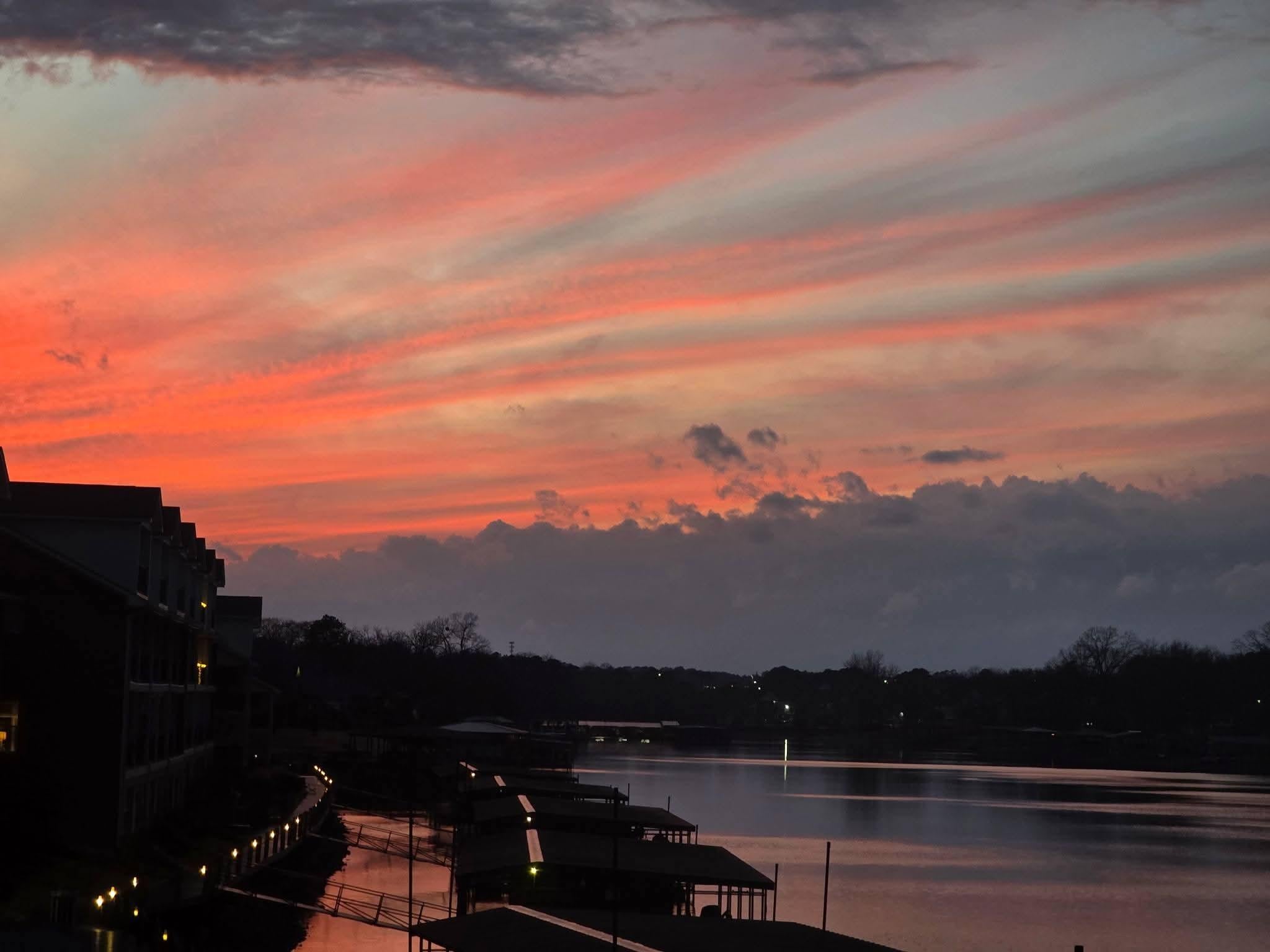 Sunset in the dining area of home. Gorgeous!!