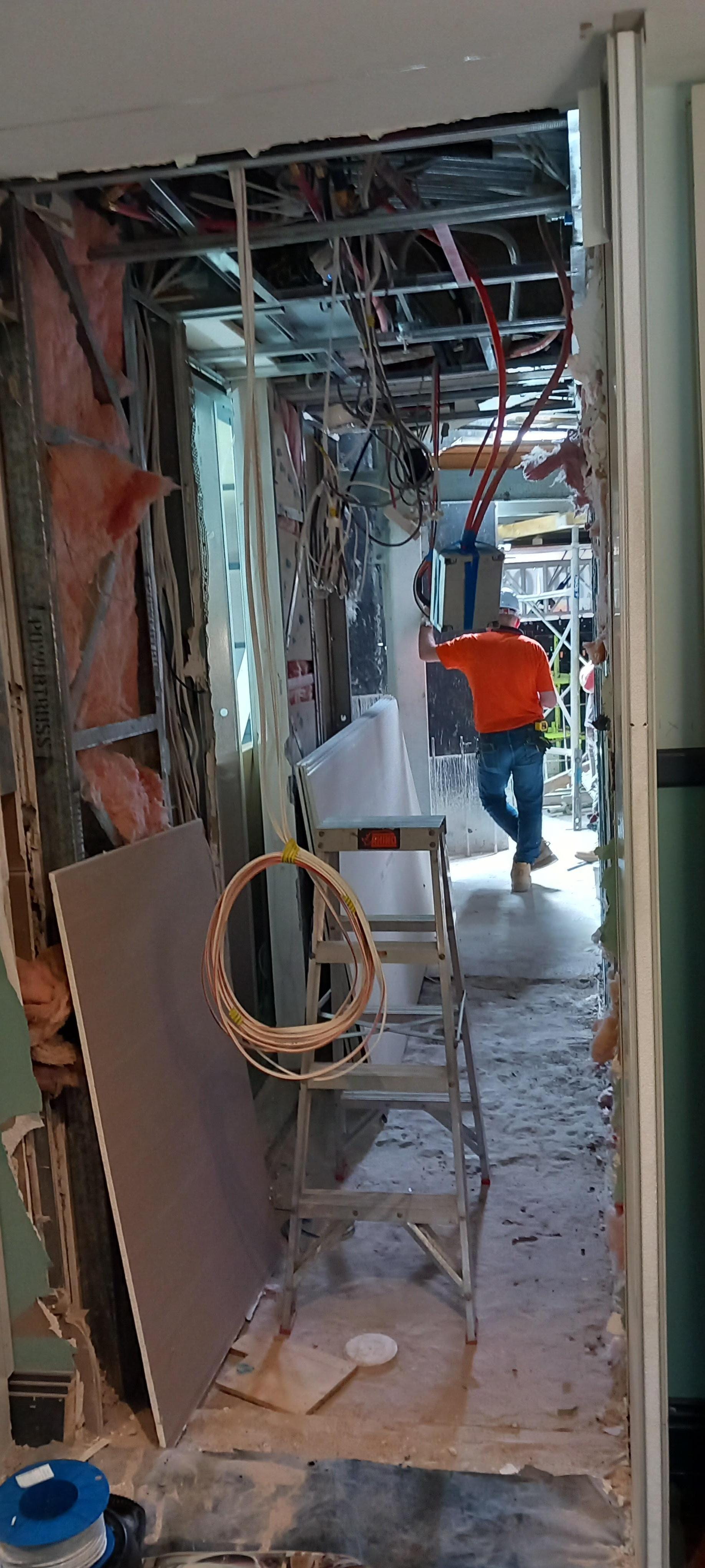 View from my room door