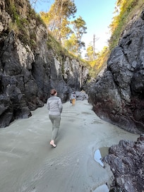 Low enough tide to explore. Chesterman