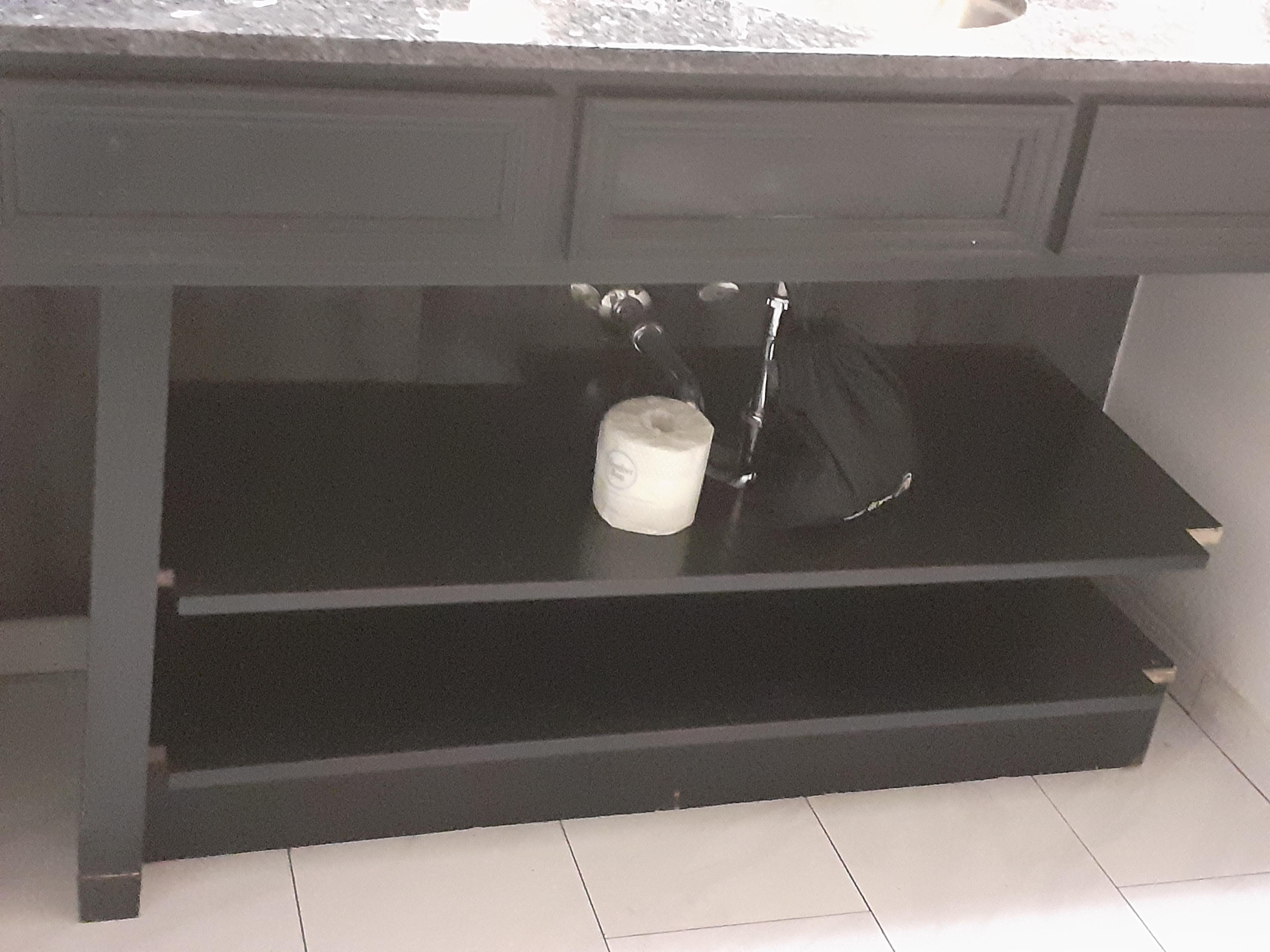 sink partially supported