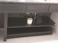 sink partially supported