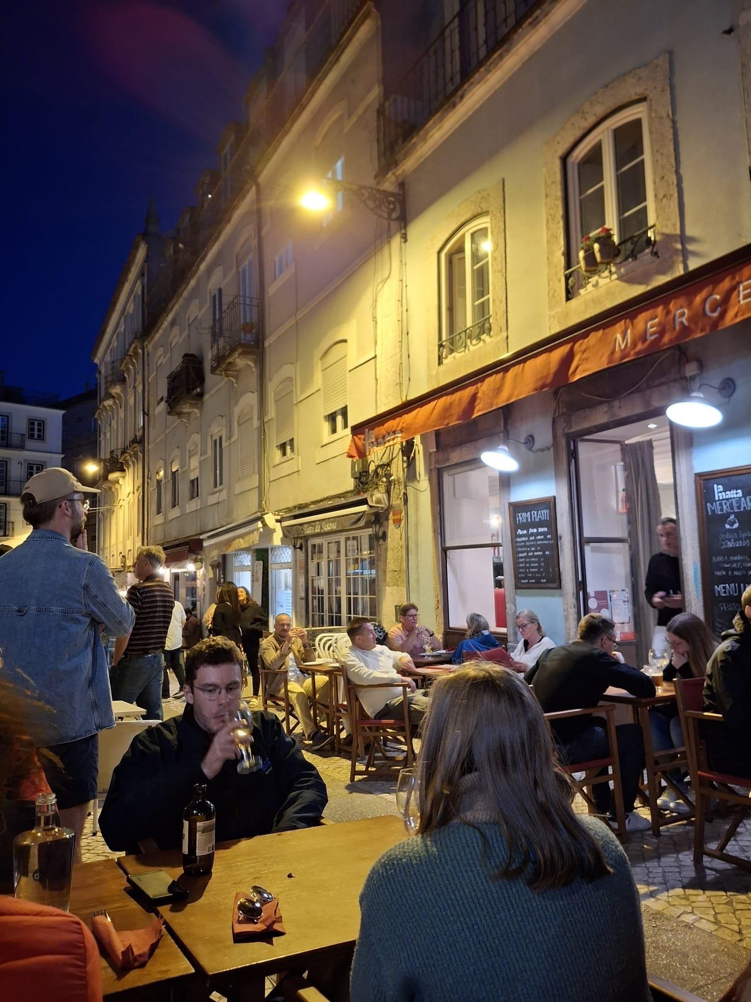 Bars and restaurants on the streets
