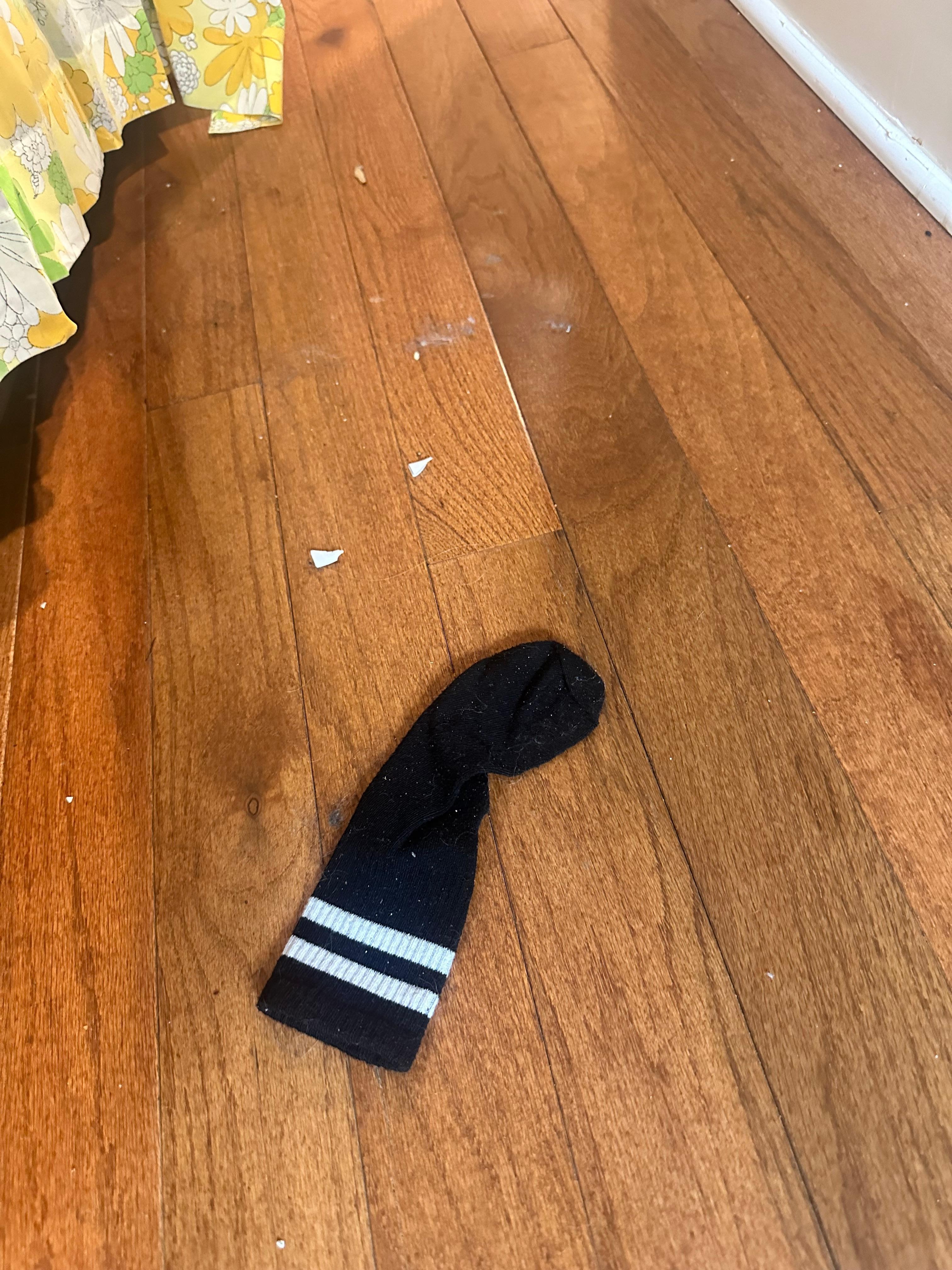 Found under loveseat while looking for remote