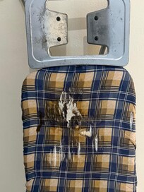 in fairness, this ironing board cover was replaced for us