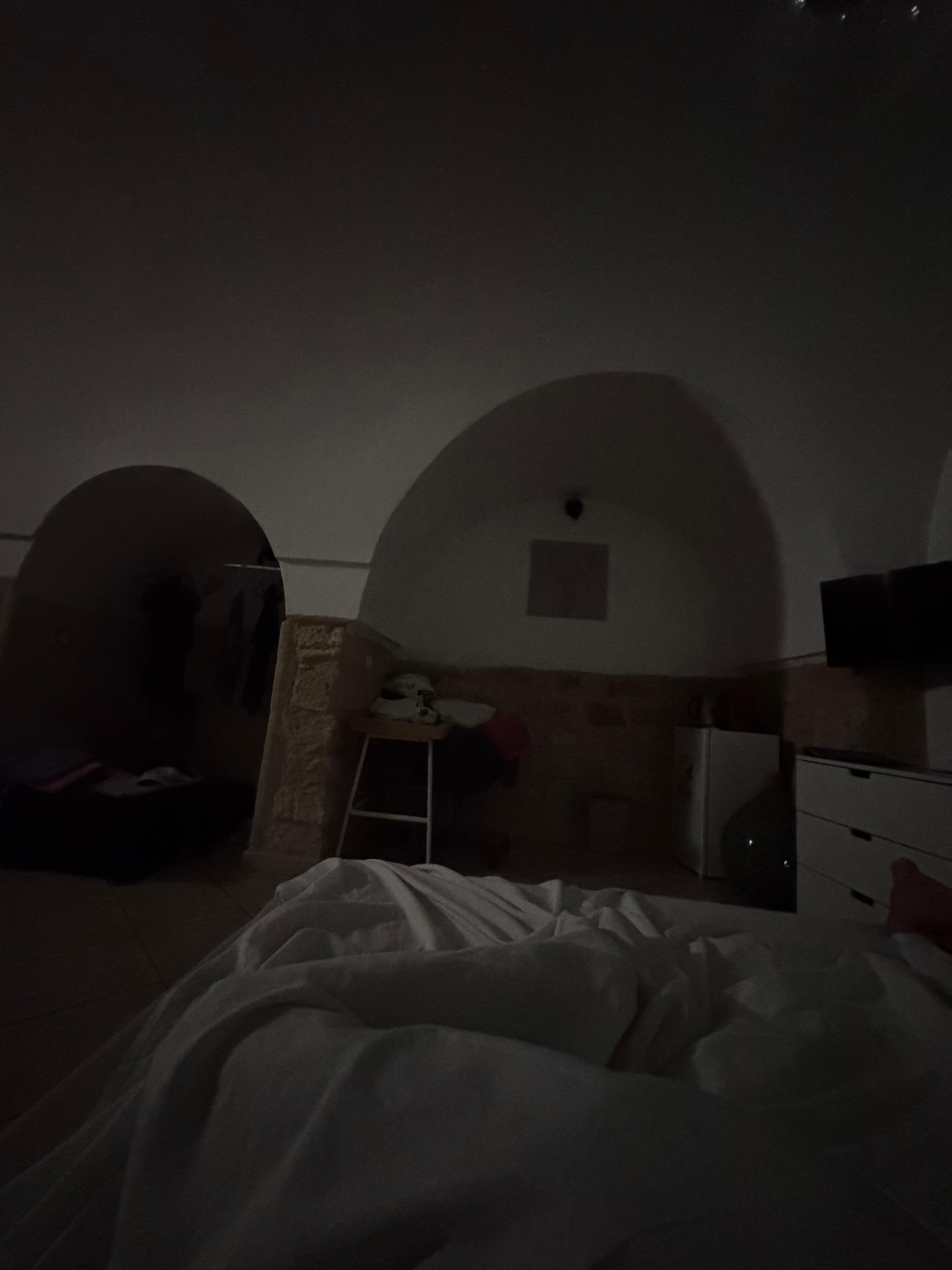 This photo was taken in the middle of the day and the room was totally dark.