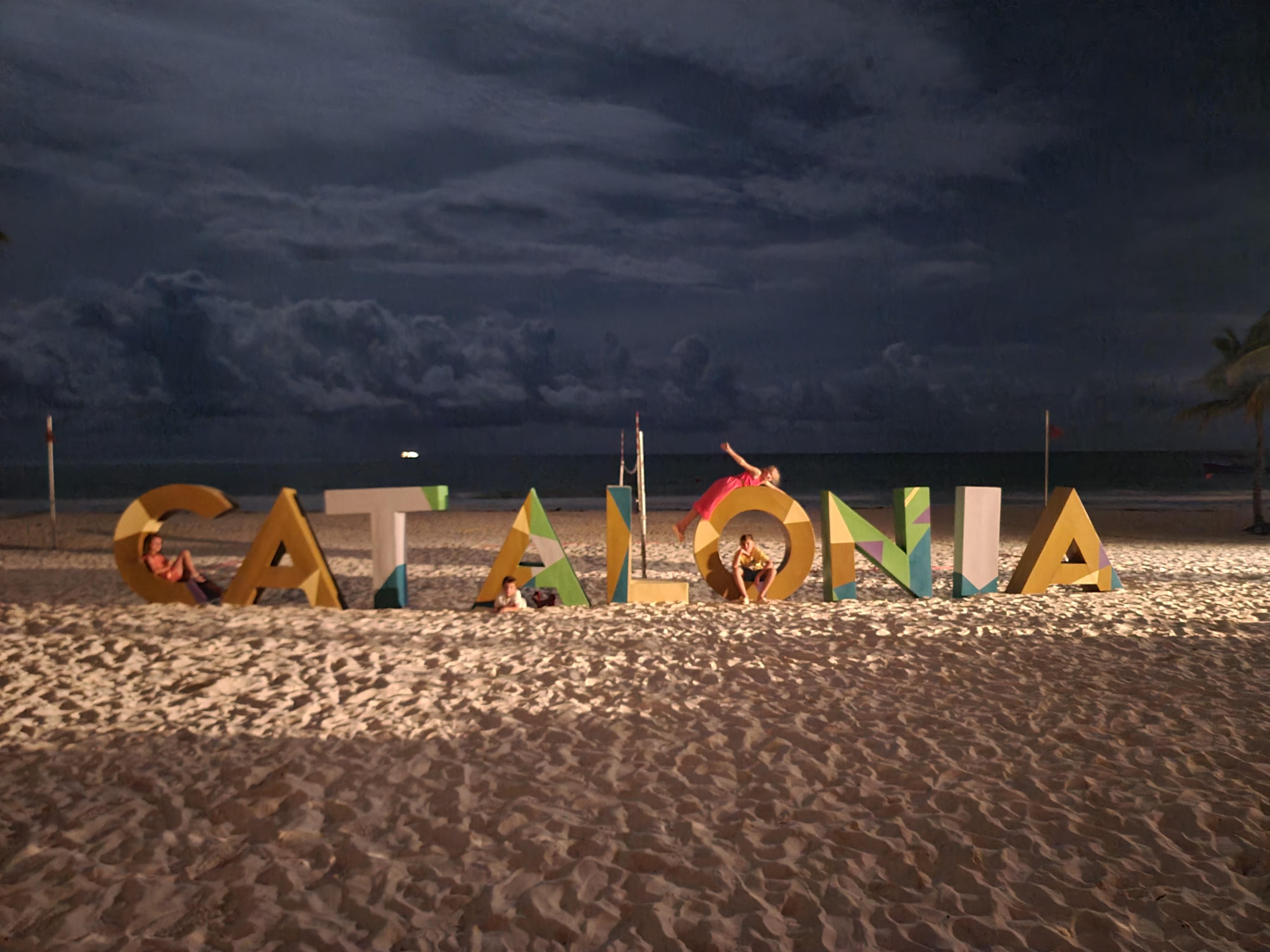 Even at night time the beach is awesome 