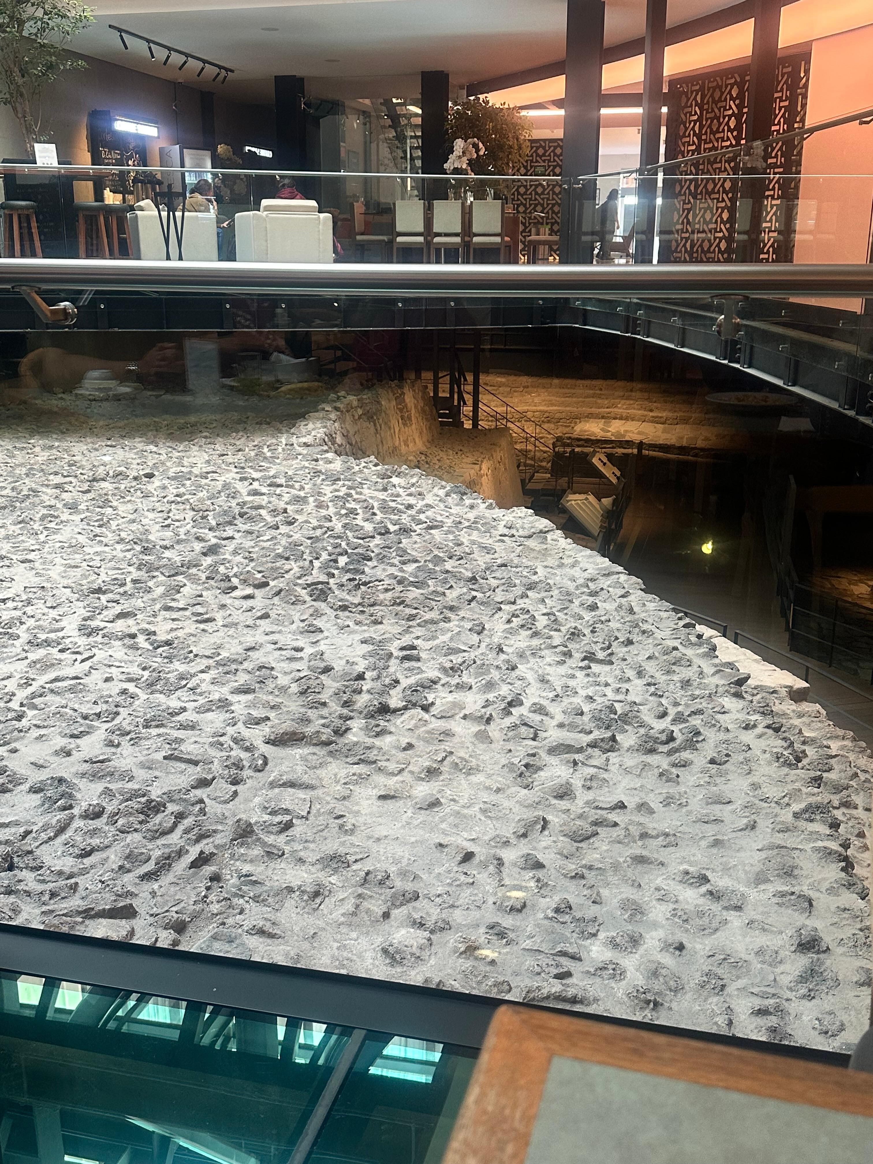 This is part of the inside of the hotel