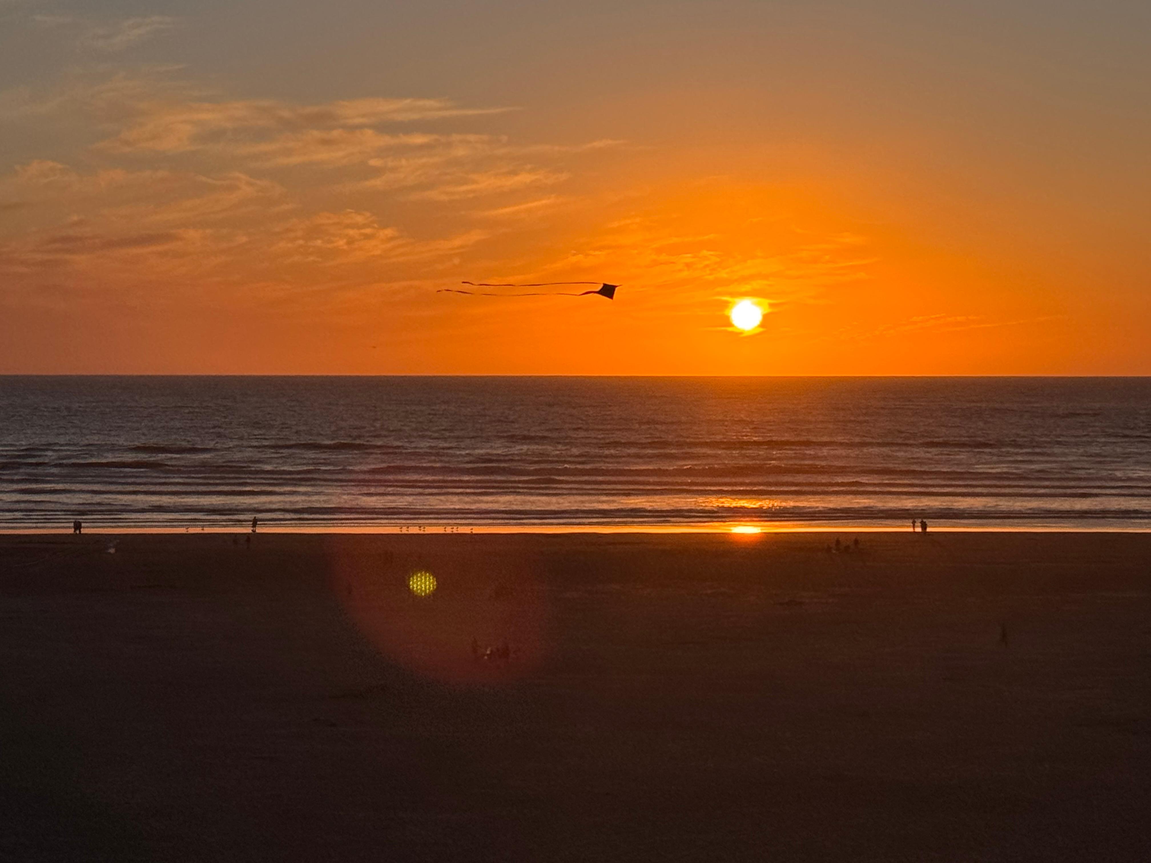 Sunset from balcony.