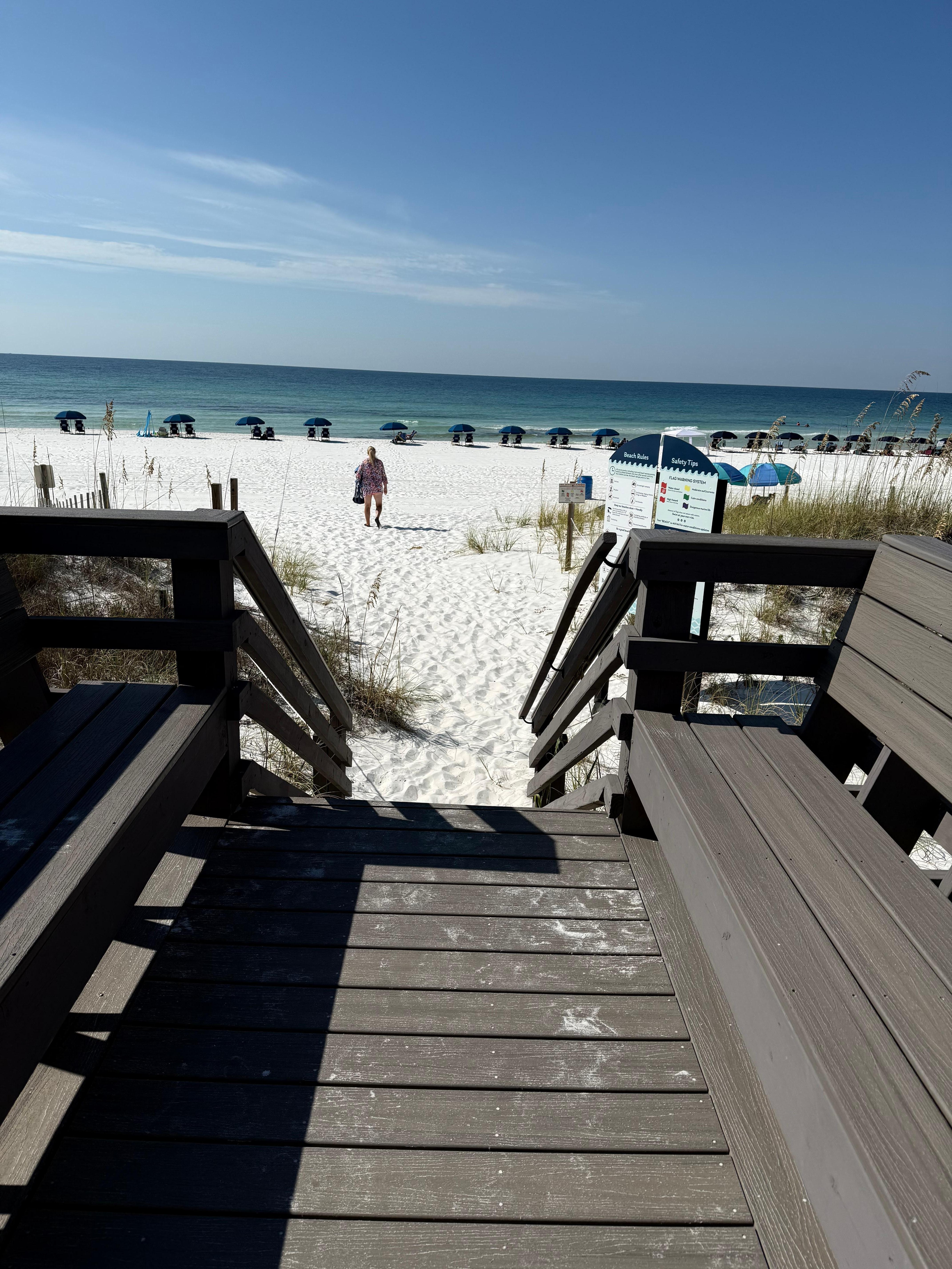 Easy walk to set up chairs included 