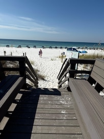 Easy walk to set up chairs included