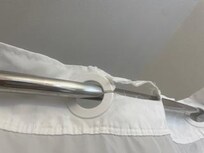 Shower curtain ripped
