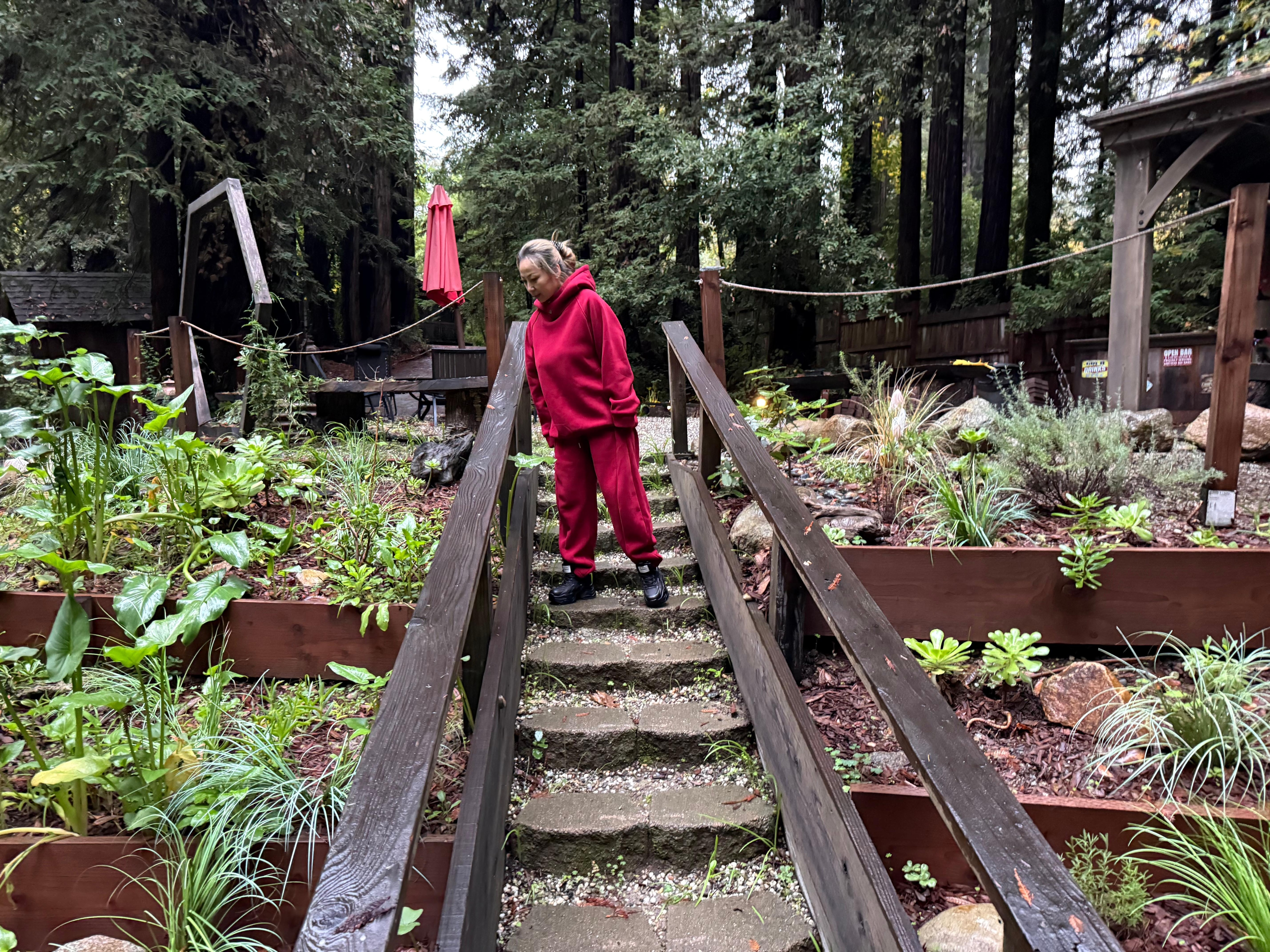 Along the river banks