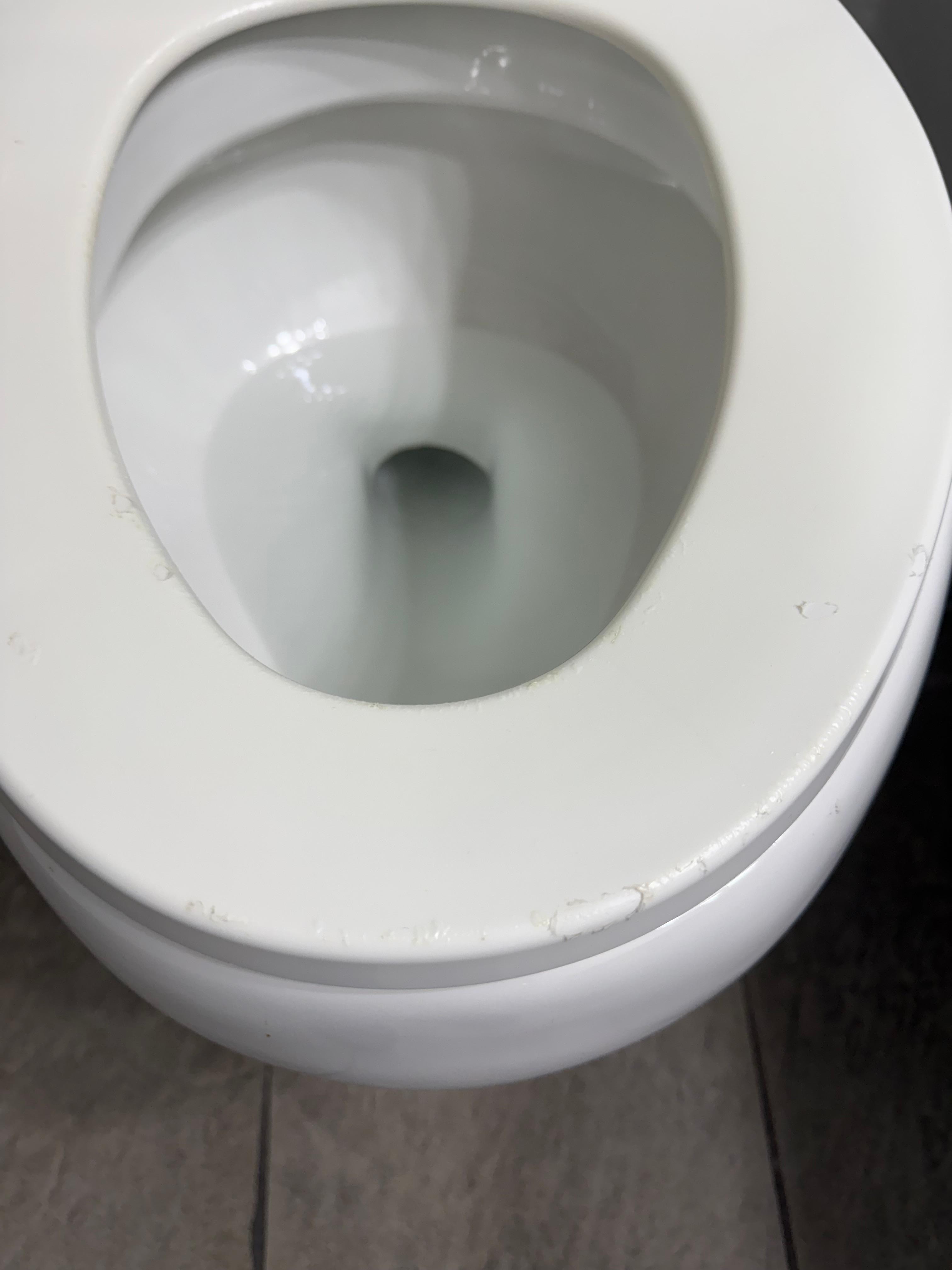 Toilet seat peeling