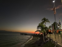 Beautiful sunset at local restaurant. Havana jacks