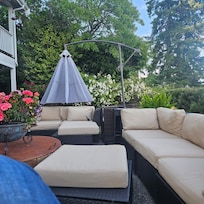 Outdoor seating area