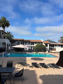 Pool view from the suites building.