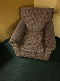 Extremely dirty, stained furniture. Did not/ could not stay here