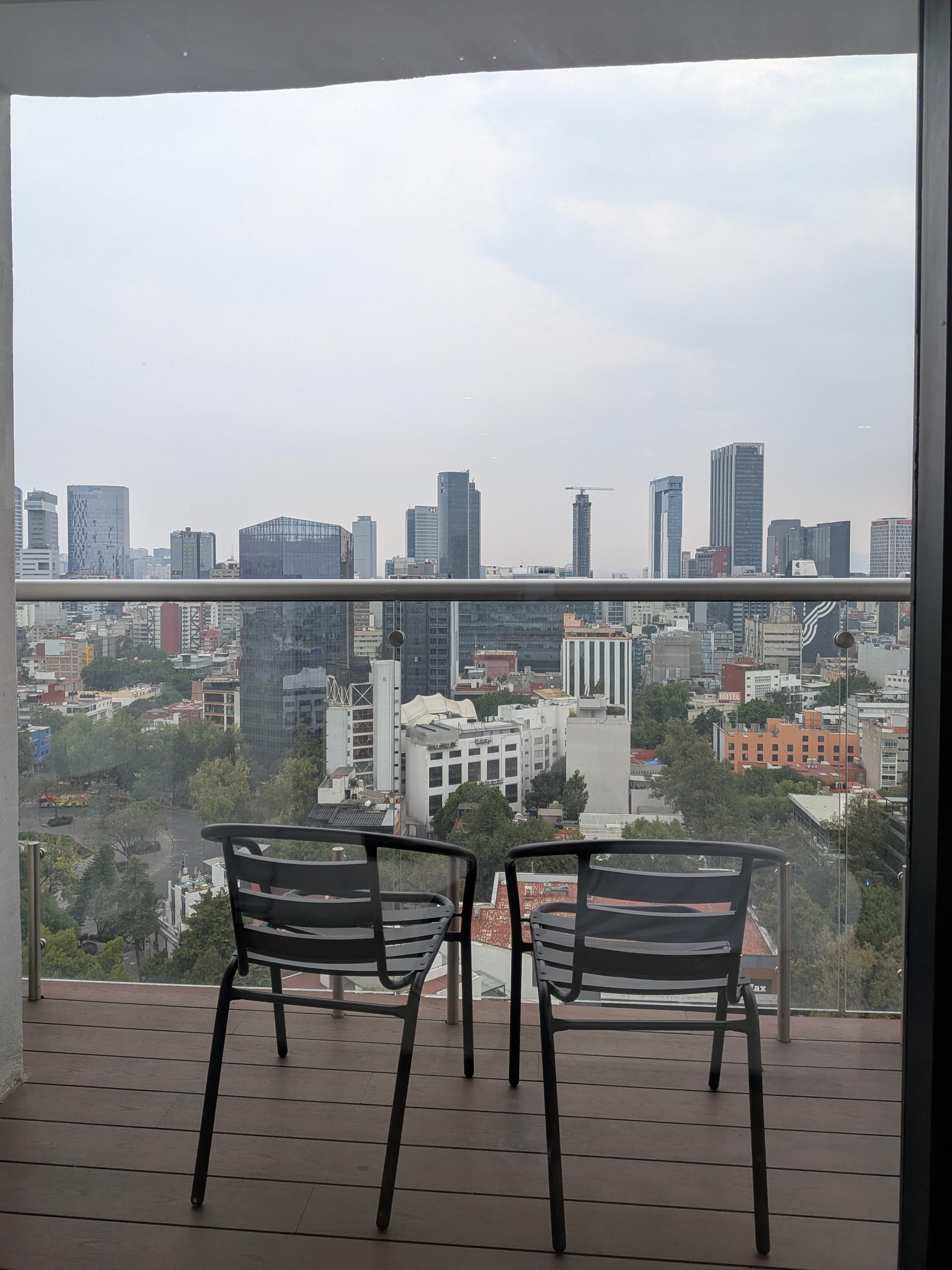 Amazing balcony views on a semi cloudy day