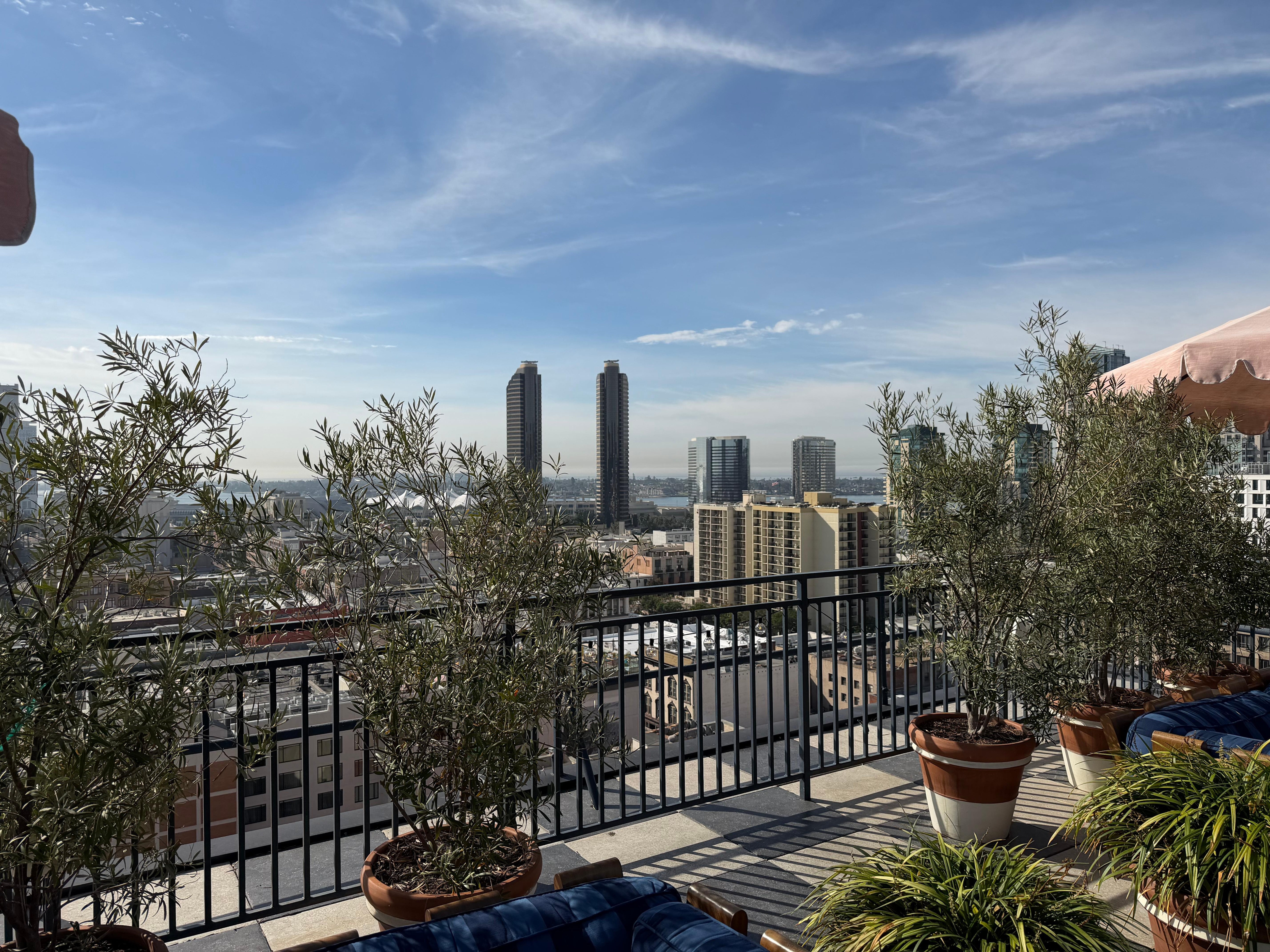 Awesome roof top view! 