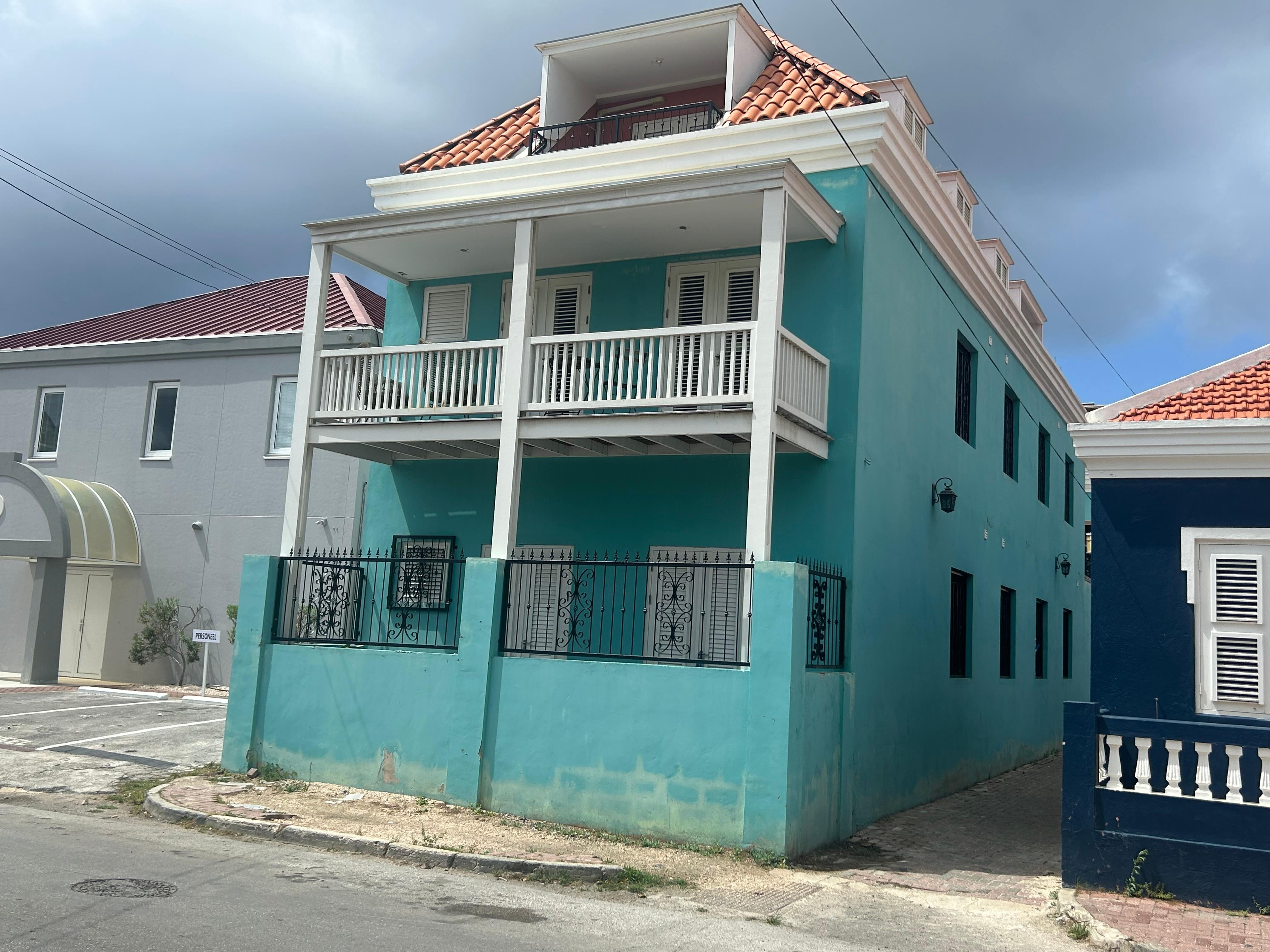 This the back of the hotel Boho Bohemian. My room was on the 2nd floor with the balcony. 