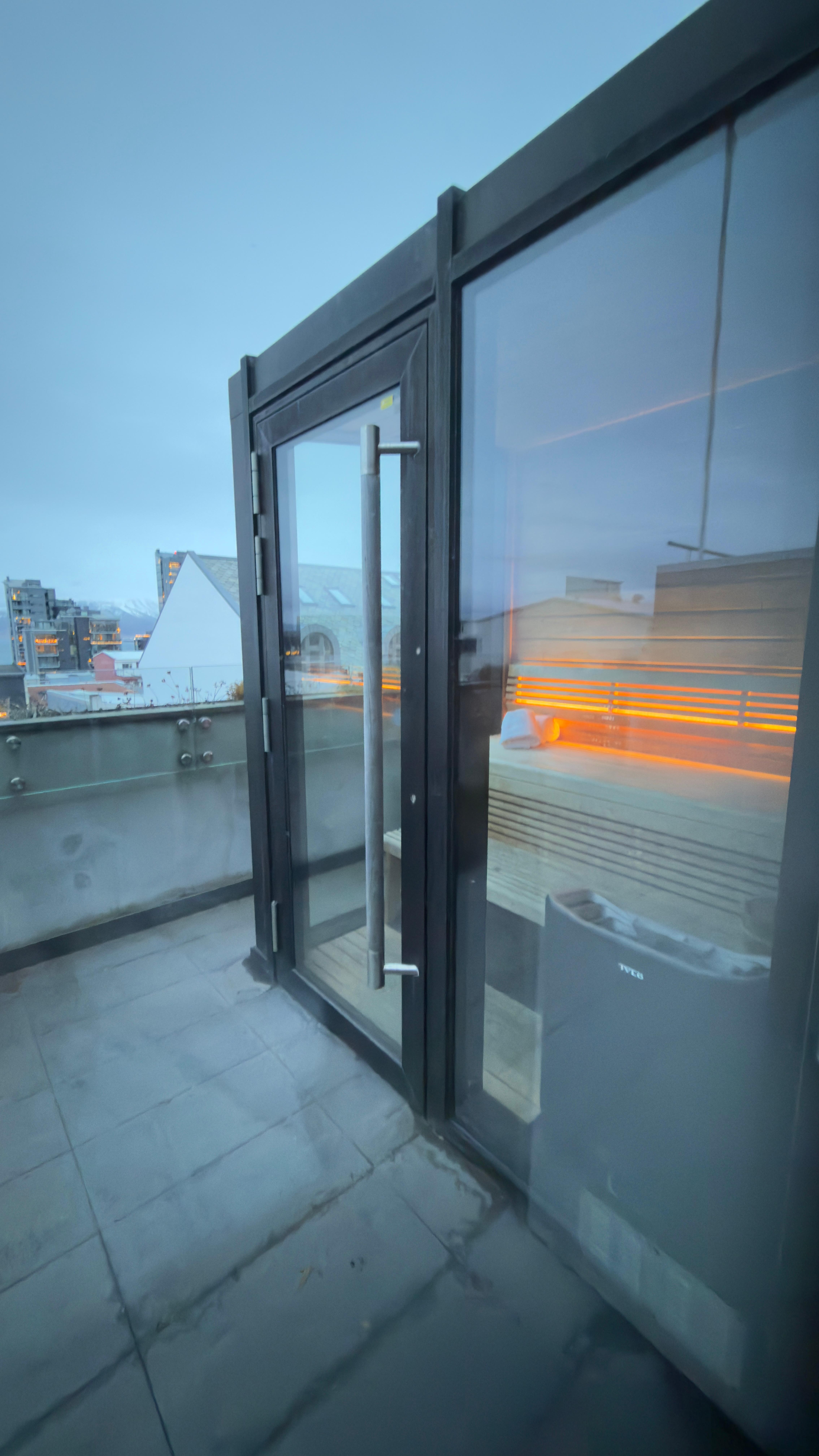 Private sauna in the junior suite 