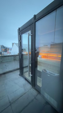 Private sauna in the junior suite