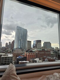 View from the room of Downtown Boston