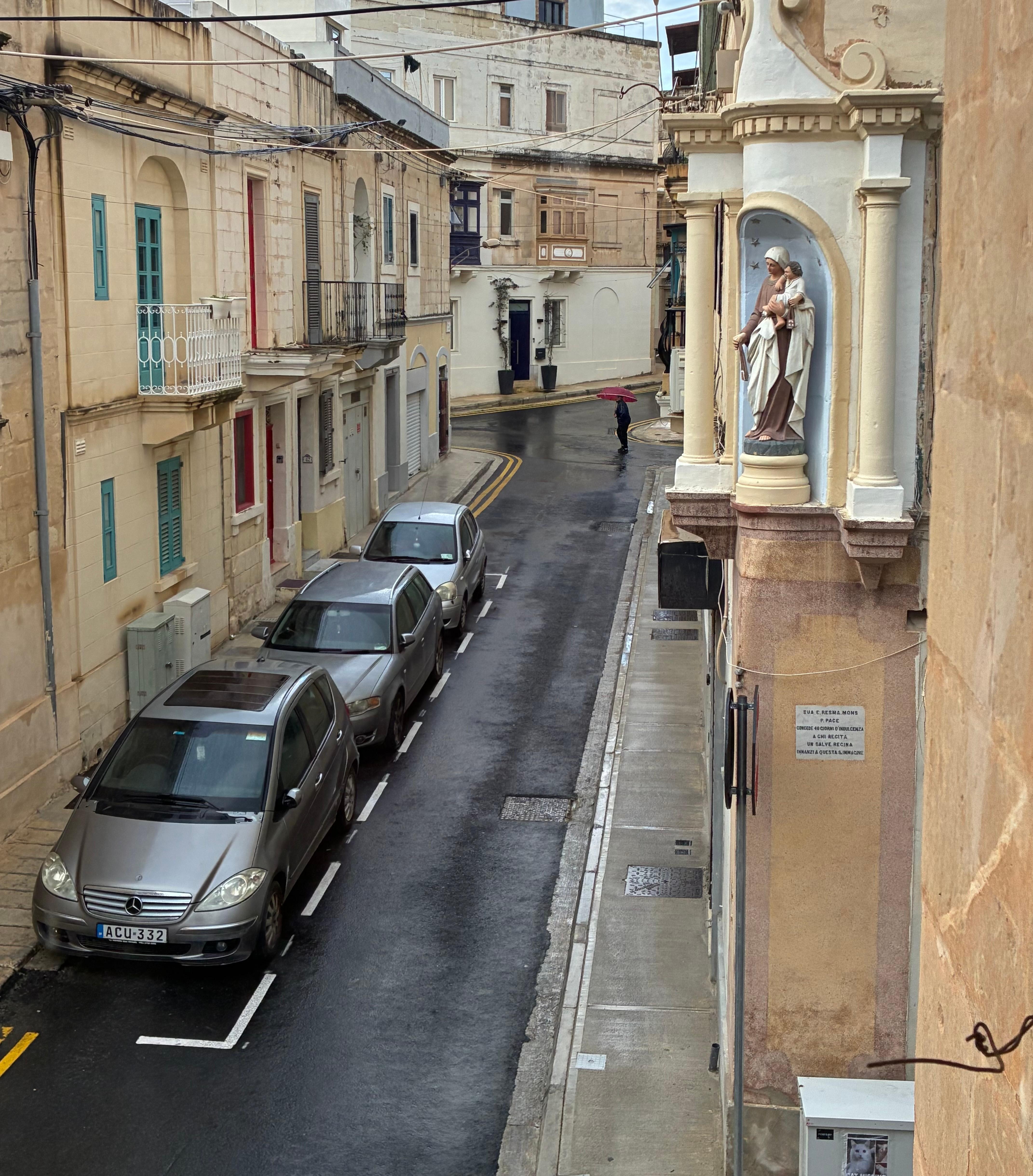 View from upstairs room