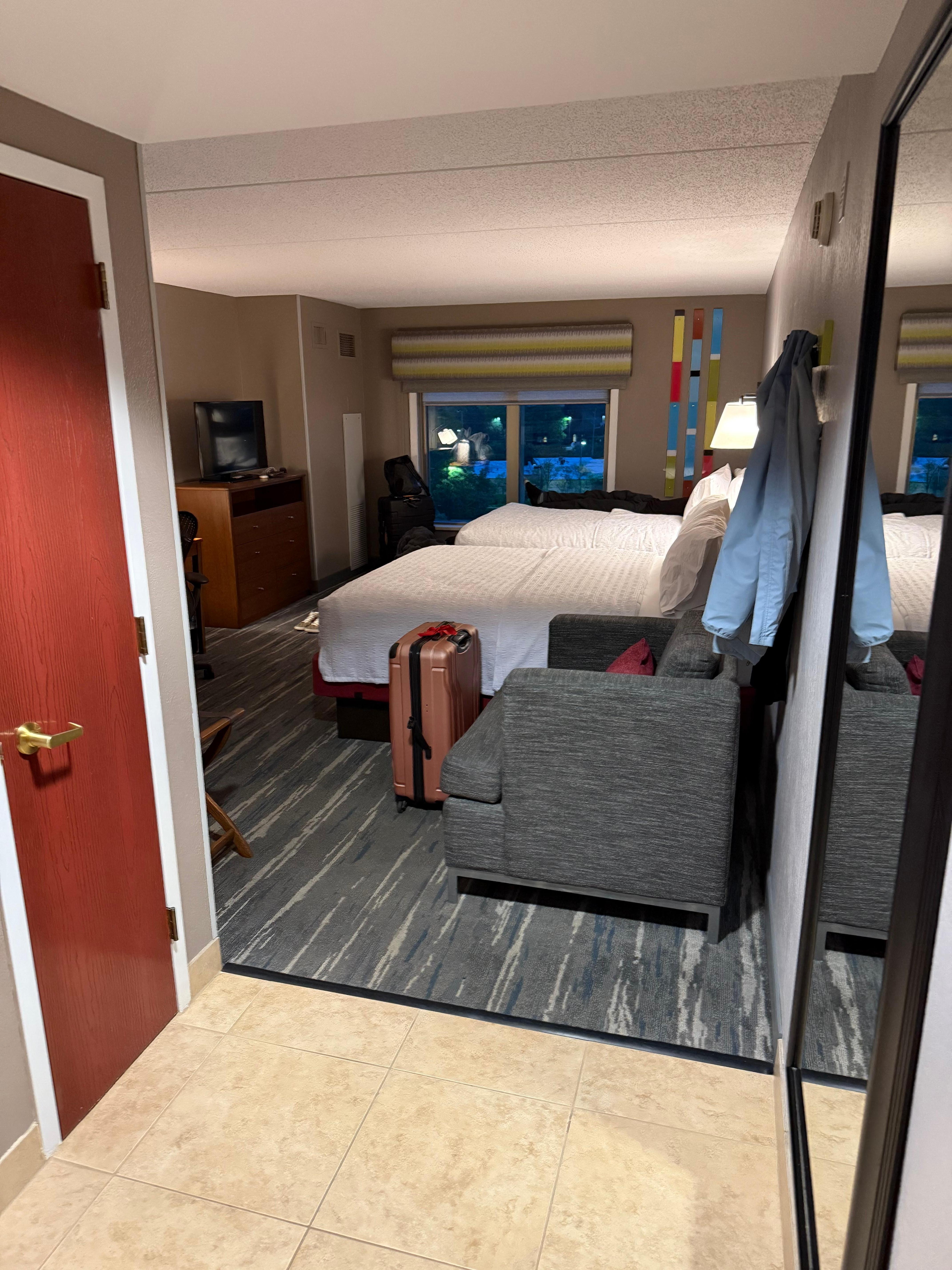Our room. 2 queen beds.