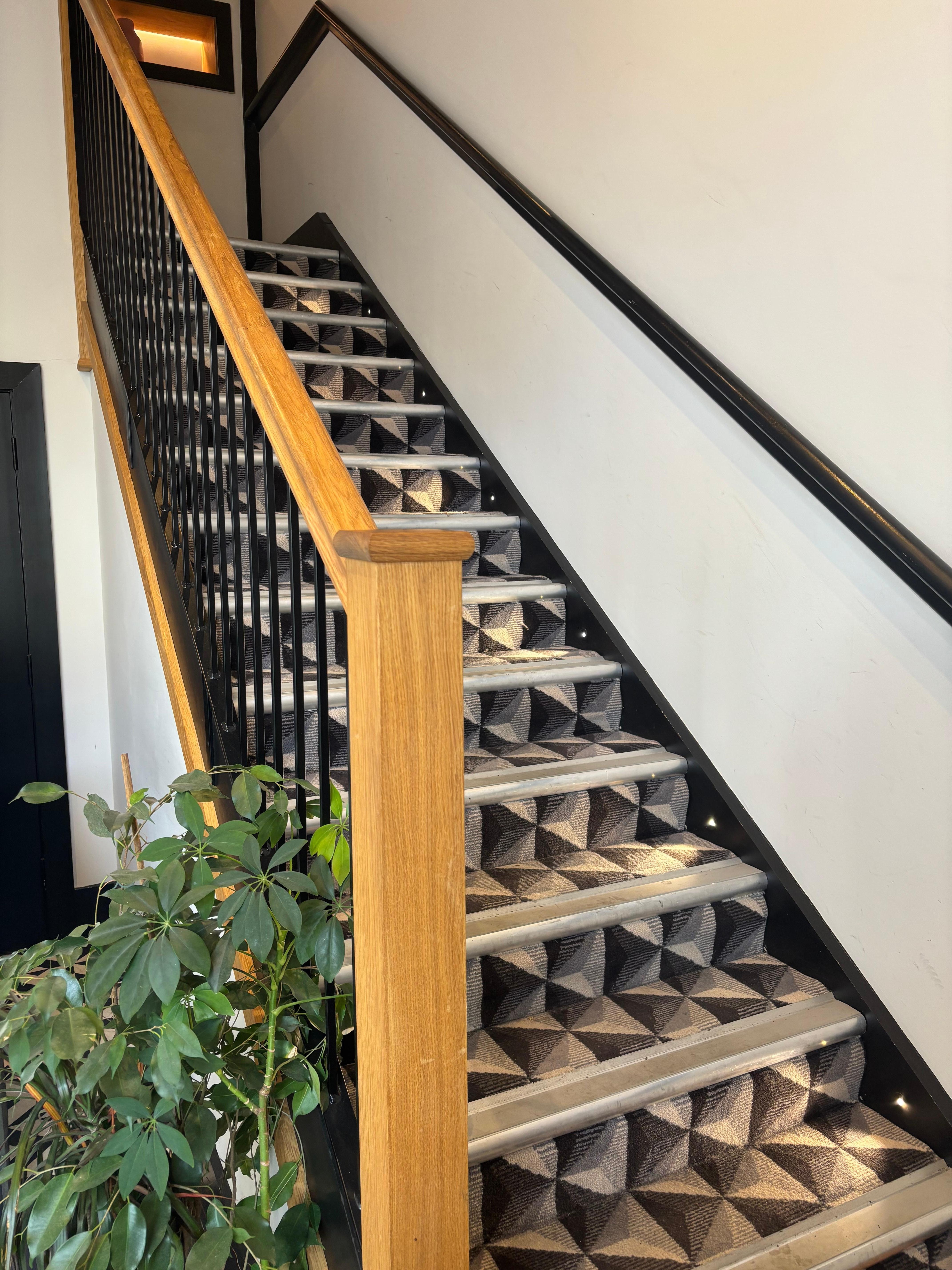 First flight of stairs