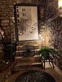 Picture downstairs on one of the places we visited during the paranormal investigation